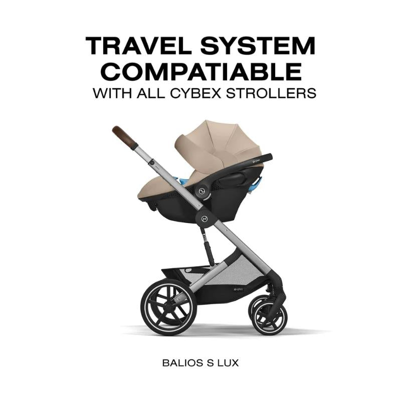 Cybex Aton G2 Swivel Infant Car Seat With Load Leg Base, Almond Beige