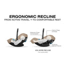 Ergonomic recline feature of the Cybex Cloud G Pro infant car seat, showing improved comfort for travel with adjustable angles.