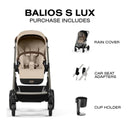 Cybex - Balios S Lux Stroller, Almond Beige Image 4