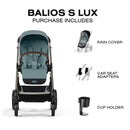 Cybex - Balios S Lux Stroller, Stormy Blue Image 4