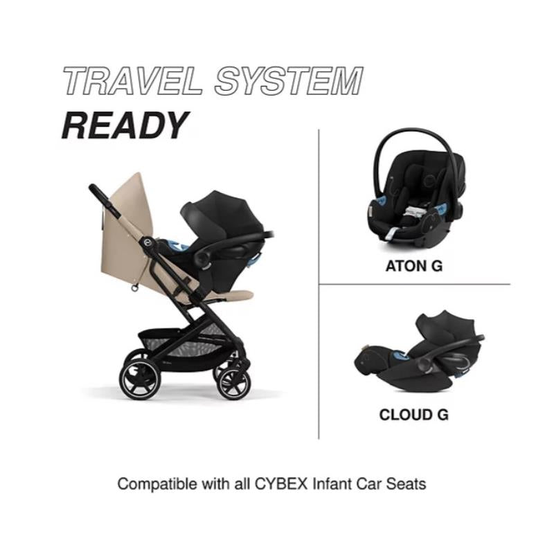 Cybex - Beezy 2 Compact City Stroller, Almond Beige Image 5