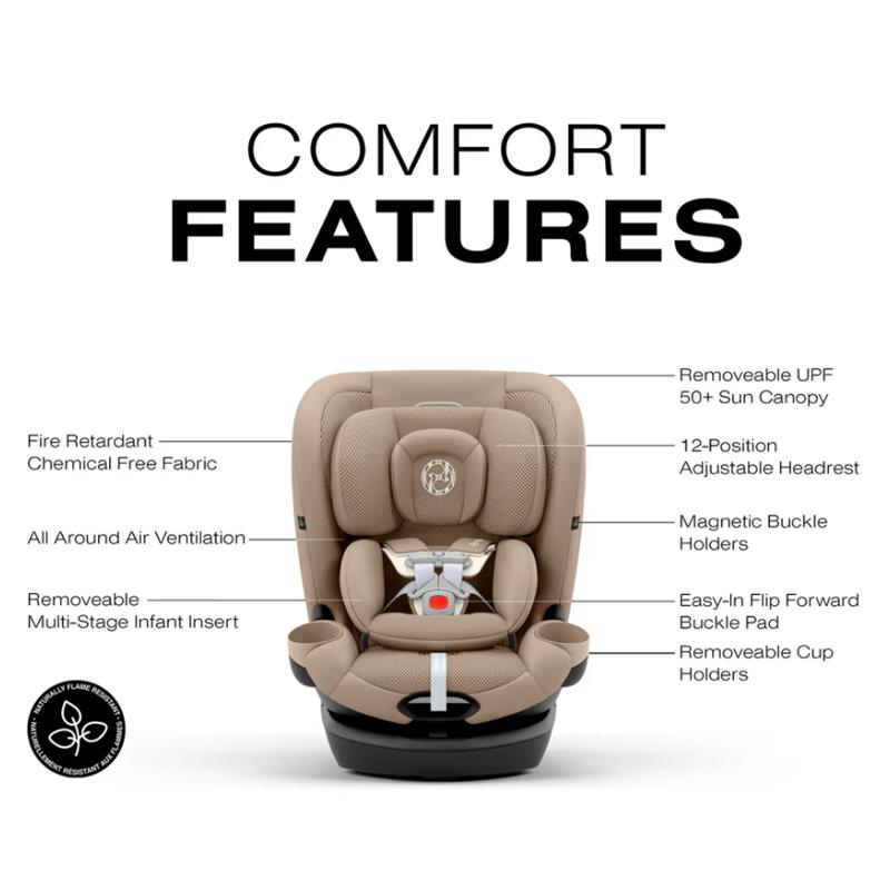 Cybex Callisto G 360 Rotating All-in-One Car Seat Almond Beige