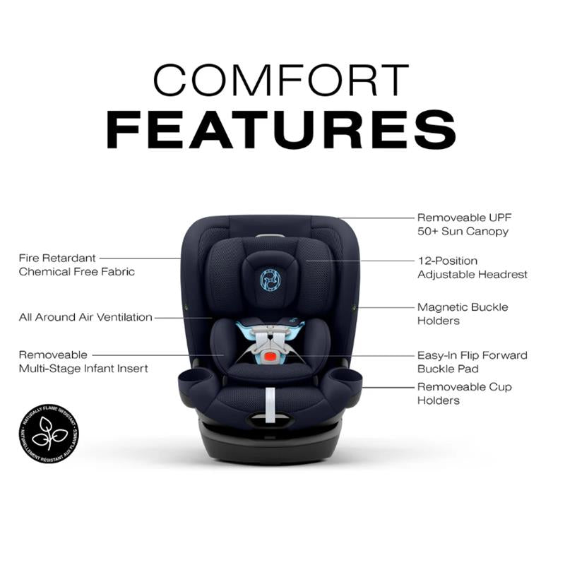 cybex pads Cybex - Callisto G 360° Rotating All-in-One Convertible Car Seat, Ocean Blue
