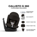Cybex Callisto G 360 Rotating All-In-One Convertible Car Seat, Chocolate Brown Image 3