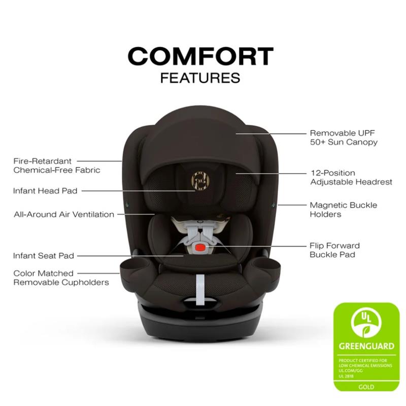 Cybex Callisto G 360 Rotating All-In-One Convertible Car Seat, Chocolate Brown Image 9