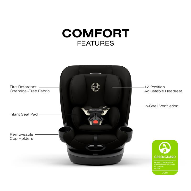 cybex sirona s sensorsafe convertible car seat in black Cybex