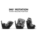 Cybex Callisto G 360 Select Rotating All-In-One Convertible Car Seat Grey + Black Canopy Bundle Image 3