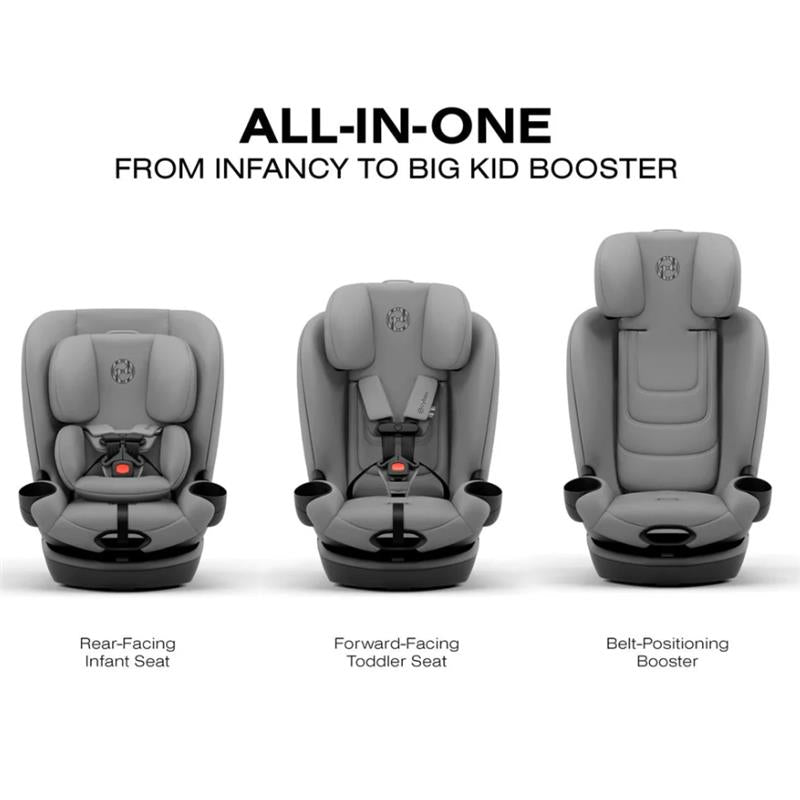 canopy cybex Cybex Callisto G 360 Select Rotating All-In-One Convertible Car Seat Grey + Black Canopy Bundle