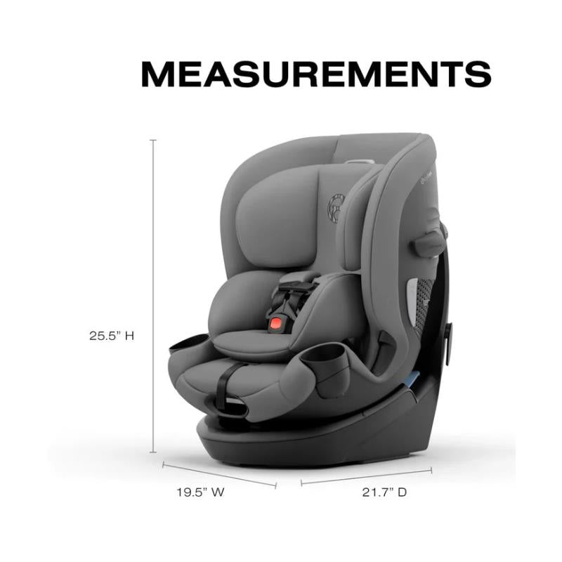 Cybex Callisto G 360 Select Rotating All-In-One Convertible Car Seat Grey + Black Canopy Bundle Image 8