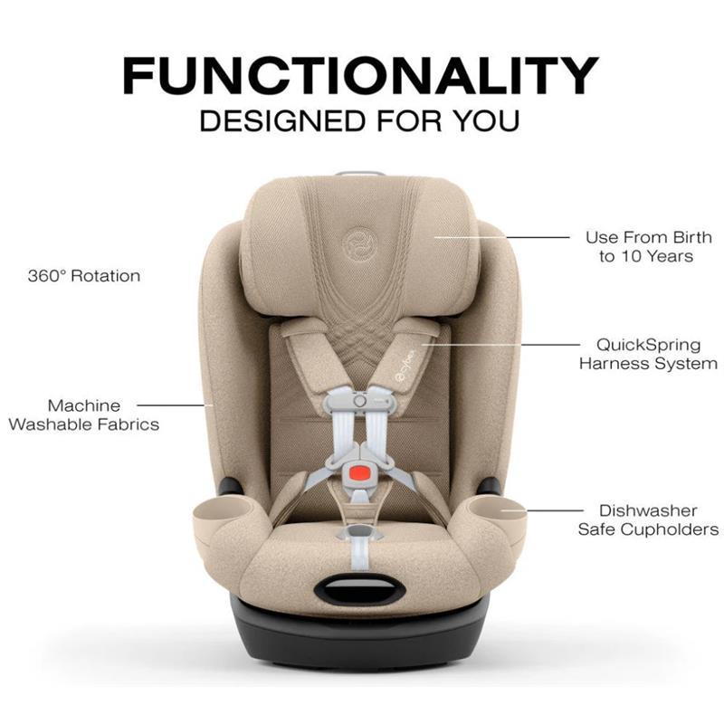 Cybex Callisto T 360 Rotating All-In-One Convertible Car Seat, City Grey Image 6