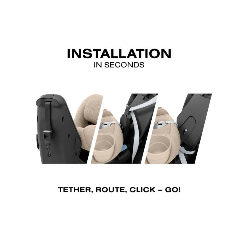 Cybex Callisto T 360 Rotating All-in-One Convertible Car Seat, Cozy Beige Image 5