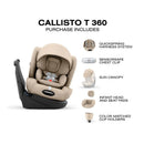 Cybex Callisto T 360 Rotating All-in-One Convertible Car Seat, Cozy Beige Image 9