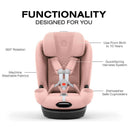 Cybex Callisto T 360 Rotating All-In-One Convertible Car Seat, Peach Pink Image 7