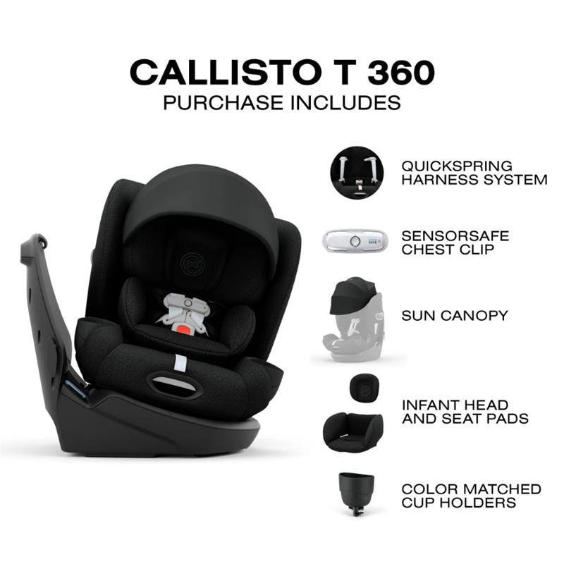 Cybex Callisto T 360 Rotating All-In-One Convertible Car Seat, Sepia Black Image 9