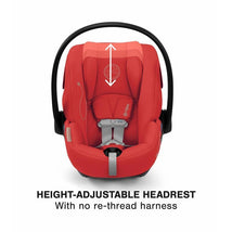 Cybex - Cloud G Lux SensorSafe Comfort Extend Infant Car Seat, Hibiscus Red Image 3