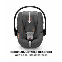 Cybex - Cloud G Lux SensorSafe Comfort Extend Infant Car Seat, Lava Grey Image 2