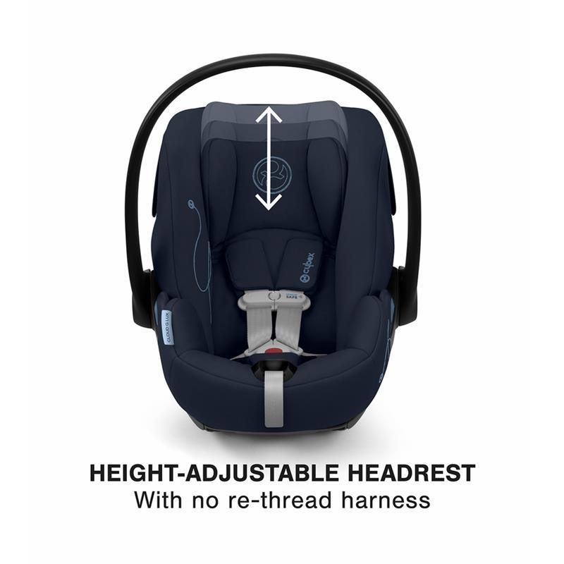 Cybex - Cloud G Lux SensorSafe Comfort Extend Infant Car Seat, Ocean Blue Image 2