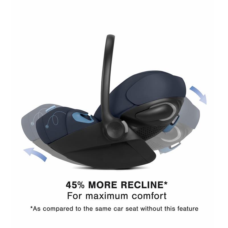 Cybex - Cloud G Lux SensorSafe Comfort Extend Infant Car Seat, Ocean Blue Image 3