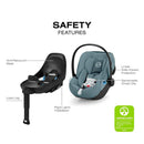 Cybex Cloud G Pro Comfort Extend Infant Car Seat, Stormy Blue Image 5
