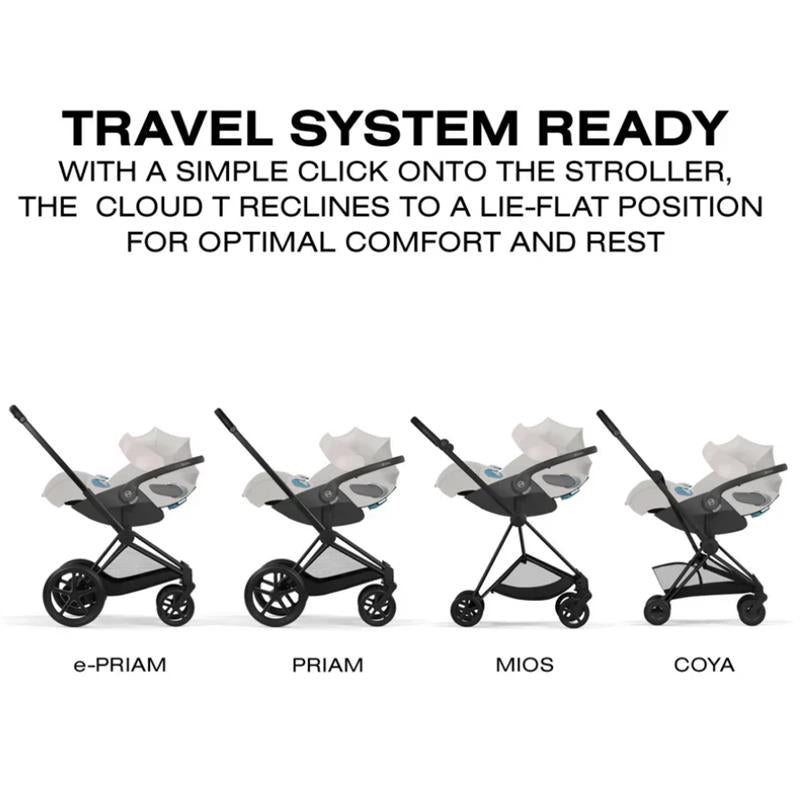 Cybex Cloud T Comfort Extend Infant Car Seat with SensorSafe