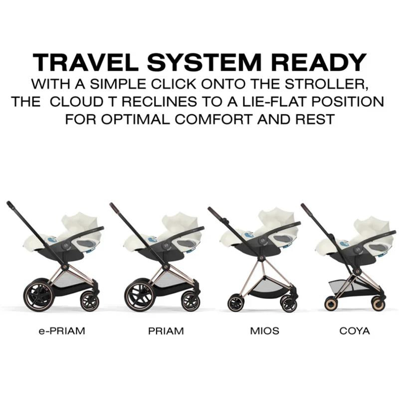 cybex cloud t travel system CYBEX Cloud T Comfort Extend Infant Car Seat with SensorSafe