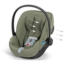 Cybex Cloud T Comfort Extend Infant Car Seat With Sensorsafe, Sage Green Image 7