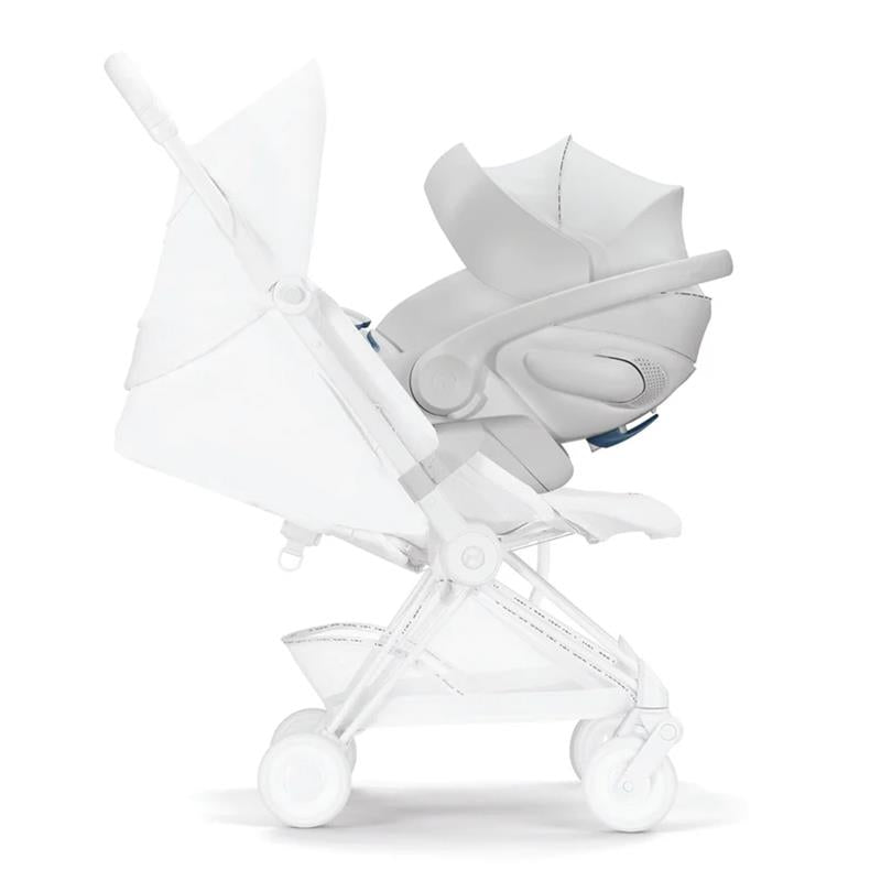 Cybex Cloud T Comfort Extend Infant Car Seat with SensorSafe, Urban Mobility White