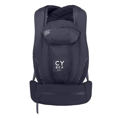 Cybex Coya Carrier in Royal Blue with a textured back panel and logo, designed for comfortable baby carrying.