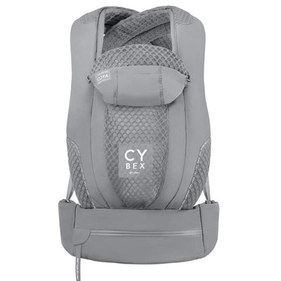 Cybex Coya Carrier in Thunder Grey, featuring a breathable mesh design and adjustable straps for comfort.