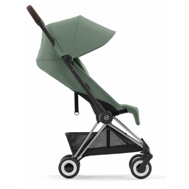 Cybex - Coya Compact Stroller, Chrome Dark Brown/Leaf Green Image 3