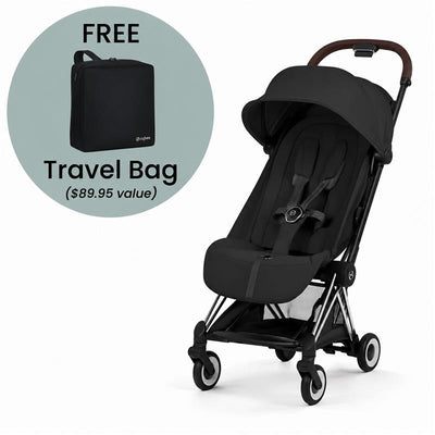Cybex Coya Stroller Chrome Frame/Sepia Black Image 1