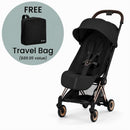 Cybex - Coya Stroller Rose Gold Frame/Sepia Black Image 1