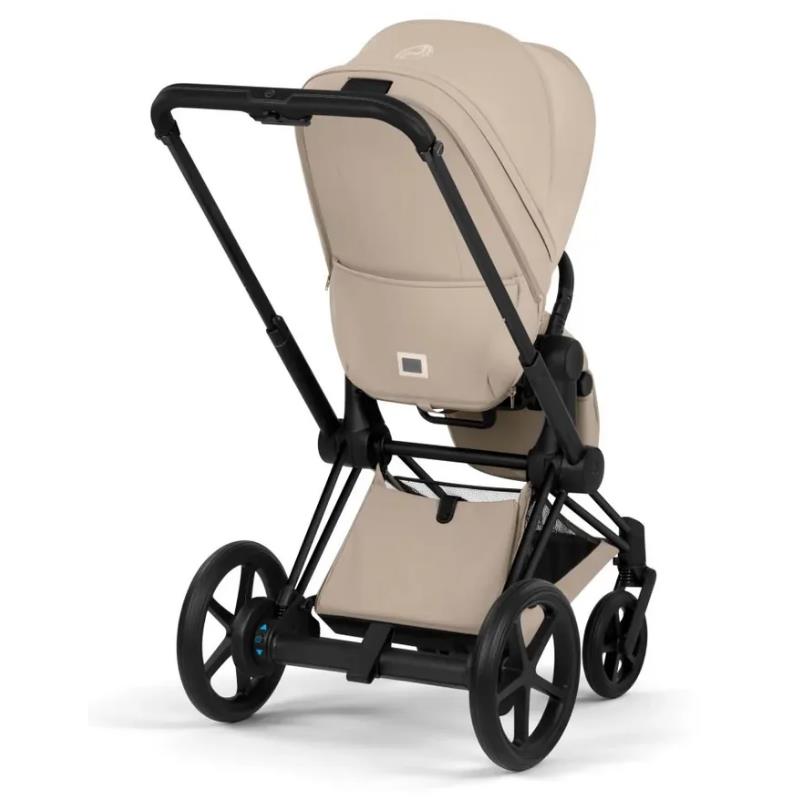 cybex e priam 3 Cybex e-PRIAM Stroller Cozy Beige Lux Seat (Matte Black Frame)