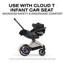 Cybex E-Priam Stroller, Matte Black Frame/Sepia Black Lux Seat Image 10