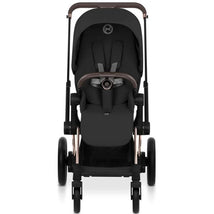Cybex E-Priam Stroller, Rose Gold Frame/Sepia Black Lux Seat Image 2