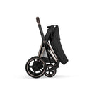 Cybex E-Priam Stroller, Rose Gold Frame/Sepia Black Lux Seat Image 4
