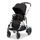 Cybex - Egazelle S Electronic Assist Stroller, Silver Frame With Moon Black Seat Image 1