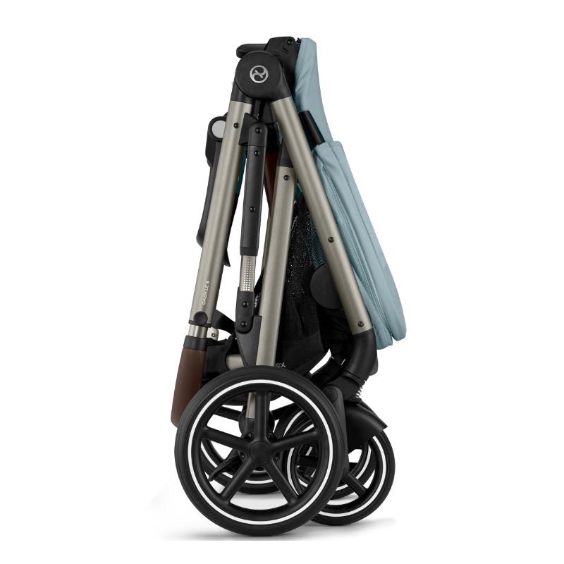 Cybex - Egazelle S Single-to-Double Stroller, Black Frame/Moon Black Image 4