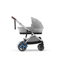 Cybex - Egazelle S Single-to-Double Stroller, Silver Frame With Stone Grey Seat Image 4