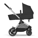 Cybex - EOS 5-in-1 Travel System Stroller + Lightweight Aton G Swivel Infant Car Seat, Moon Black, Silver Frame Image 3
