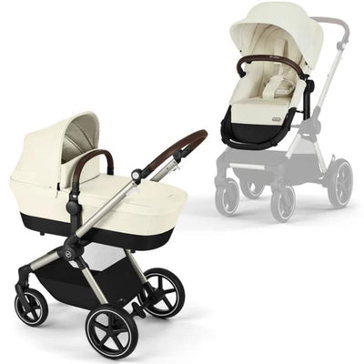 Cybex - Eos Lux 2-In-1 Stroller, Seashell Beige Image 1