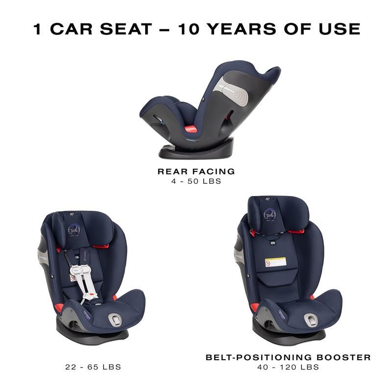 Cybex - Eternis S SensorSafe Convertible Car Seat, Denim Blue Image 2
