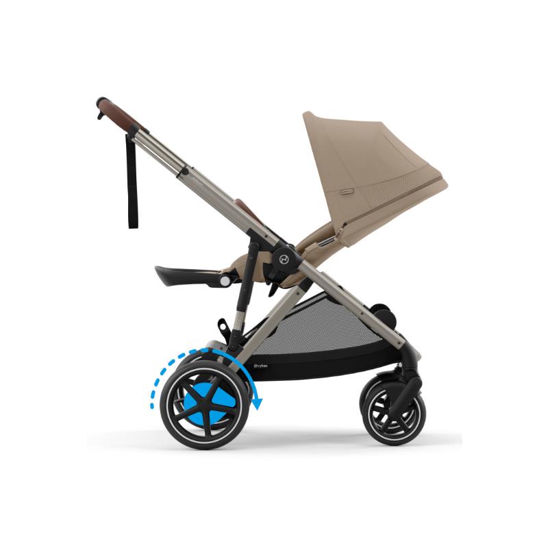 Cybex - Egazelle S Single-to-Double Stroller, Taupe Frame With Almond Beige Seat Image 5