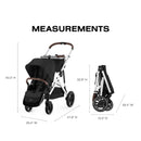 Cybex - Gazelle S 2 Double Stroller Bundle, Moon Black/Silver Frame Image 7