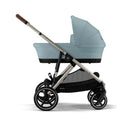 Cybex - Gazelle S 2 Single-to-Double Stroller, Taupe Frame/Storrmy Blue Image 2