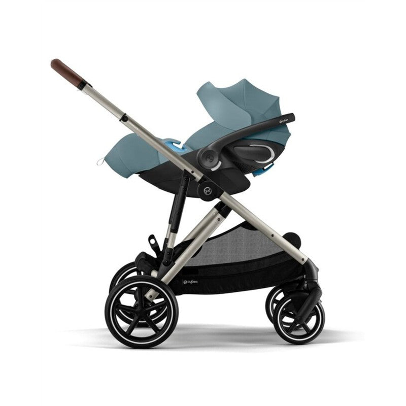 Cybex - Gazelle S 2 Single-to-Double Stroller, Taupe Frame/Storrmy Blue Image 4