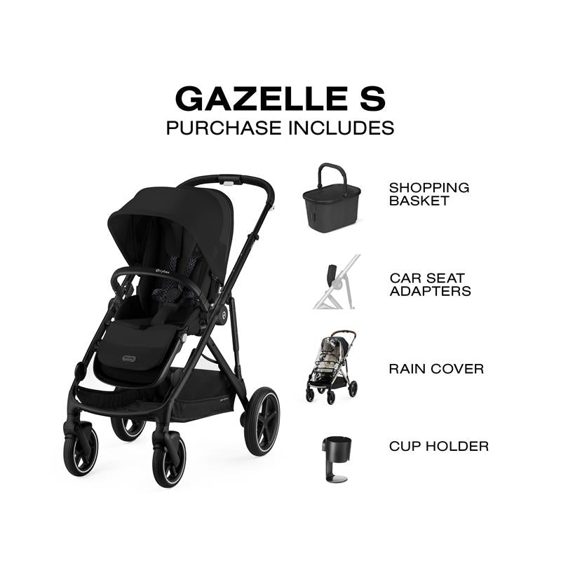 cybex bottle holder Cybex Gazelle S Stroller (Black Frame