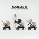 Cybex - Gazelle S 2 Single-to-Double Stroller, Black Frame/Moon Black Image 8