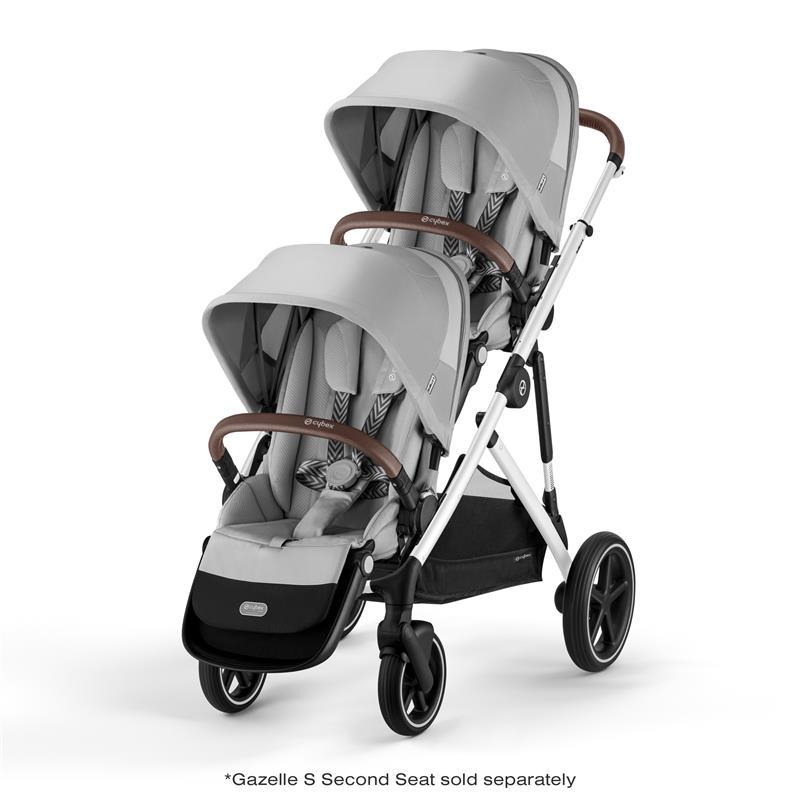 Cybex - Gazelle S Stroller, Silver Frame With Lava Grey Seat Image 10