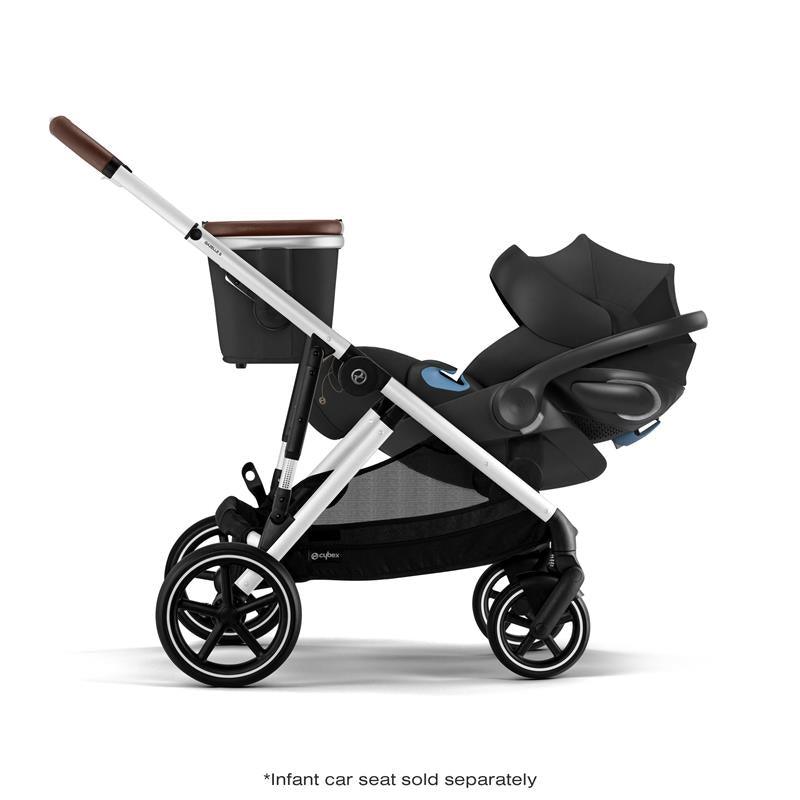 Cybex - Gazelle S 2 Stroller, Silver Frame With Moon Black Seat Image 9